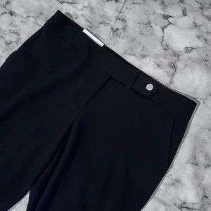 Calvin Klein Women's Classic Fit Straight Leg Suit Pants Solid Black Size 6 NEW